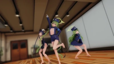 [Blue Archive] Kisaki, Nozomi & Hikari tampil memukau oleh DreamHeart MMD