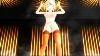 Ai Miyashita Erotic Gyaru Idol Dance - MMD Hot Lingerie Show