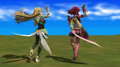 R-18 MMD ミスラ＆ピュラ ハートパイダンスホール 裸ハーレム衣装