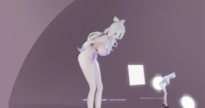 Haku 弱音のアップルパイ系帯水着 - LustHansen作 Blender作品