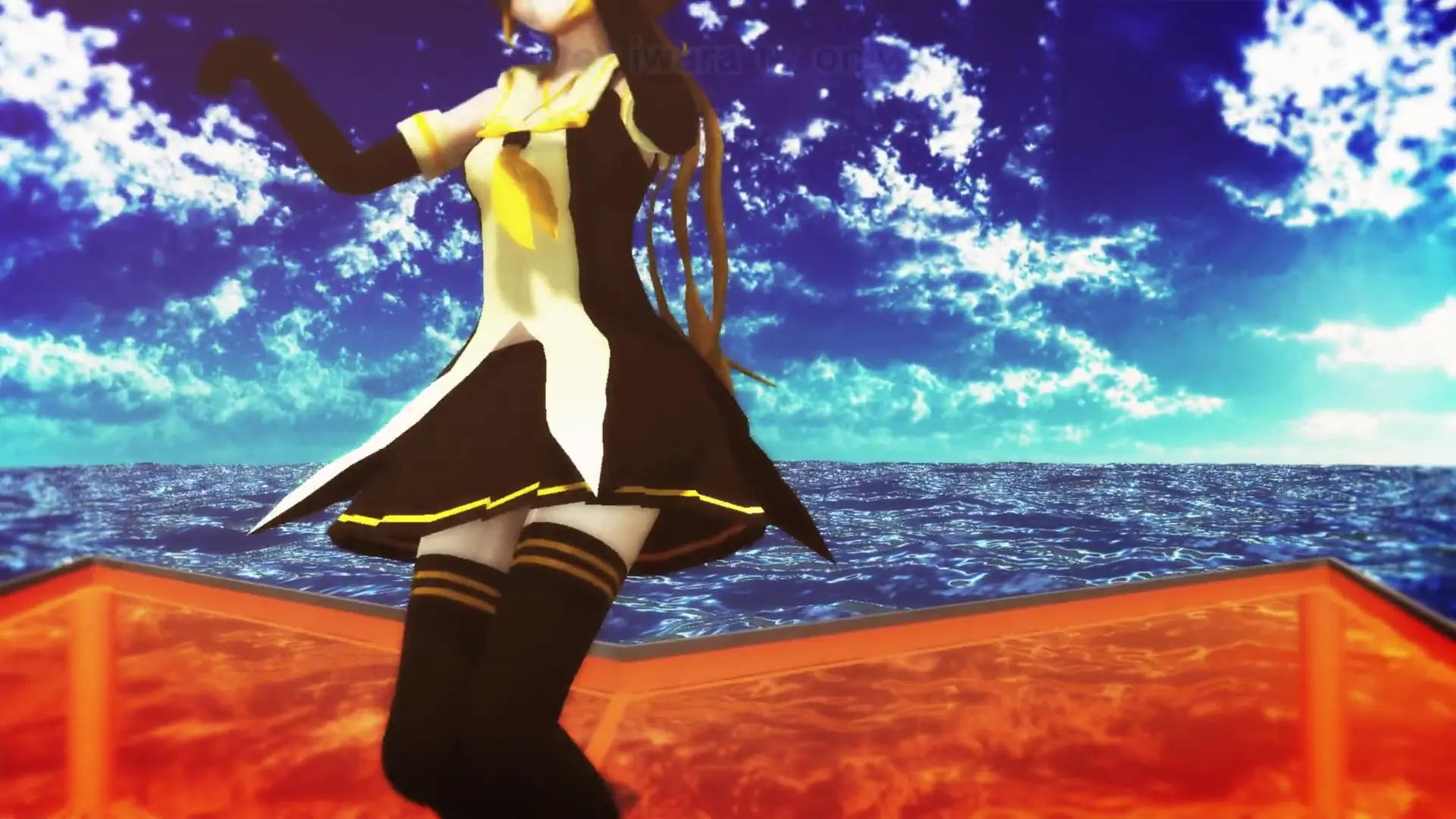 Сацки в костюме Умиказе в захватывающем Suicide Parade | MaguMAX MMD Kancolle