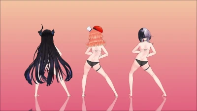 【hololive MMD】GIGI D'AGOSTINO - BLA BLA BLA feat. キ〇ラ,シ〇リ,ネリ〇サ (2K/60fps)