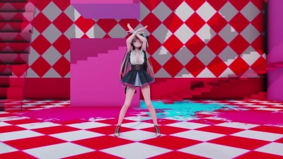 百鬼あやめ Nakiri Ayame - Cherry Pop 性感脫衣舞蹈 | MMD VTuber