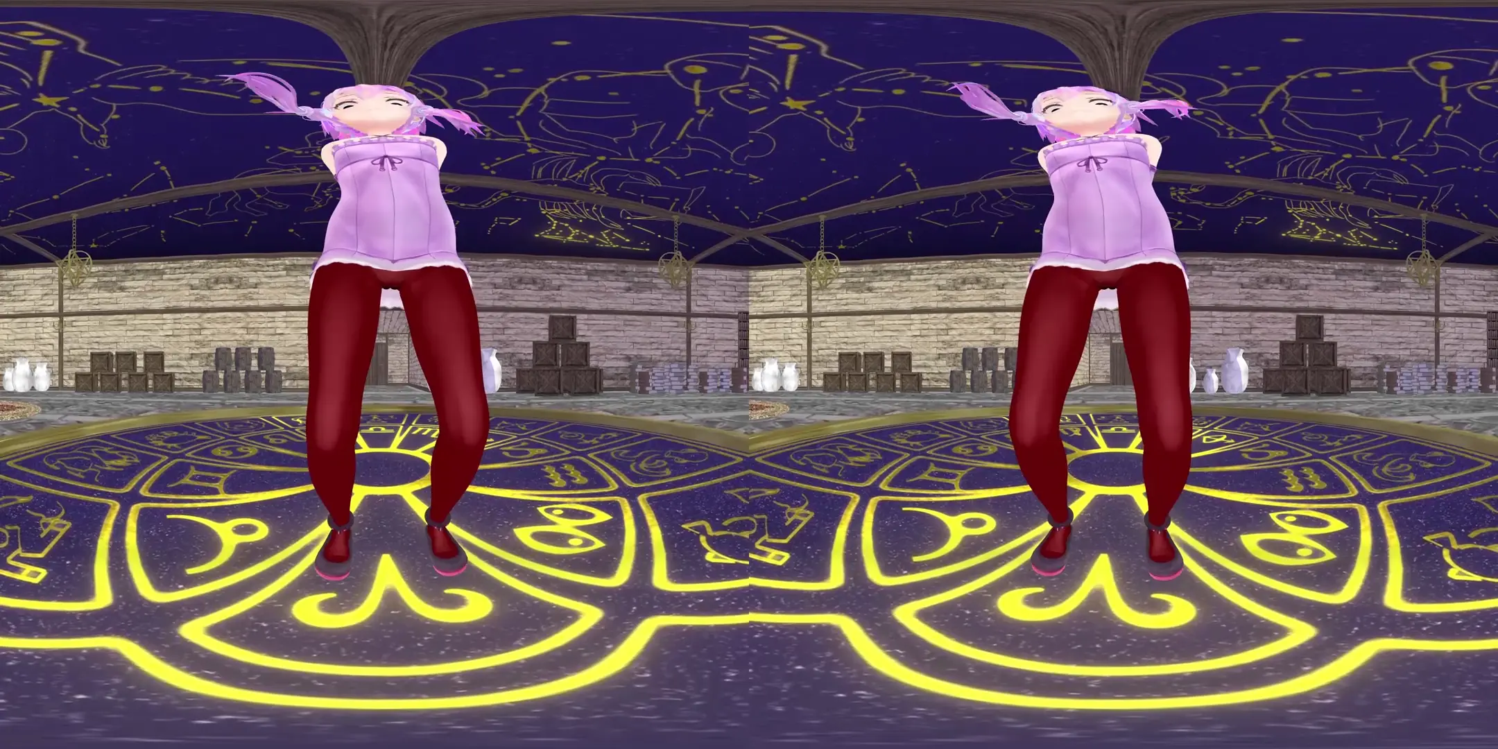 [VR] Yukari’s Color Tights Hip Shake EX – FacePlan VR MMD