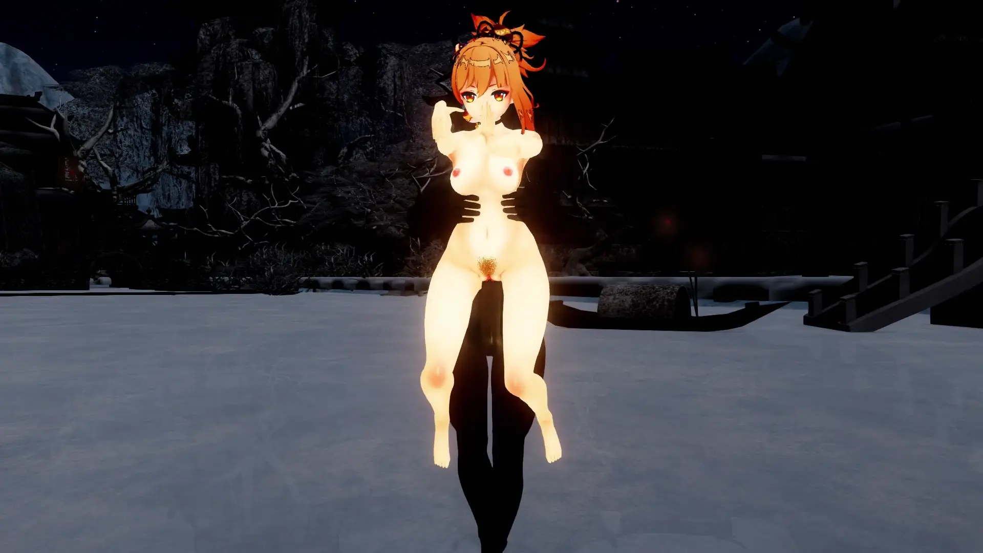 宵宫 & male_Cynical Night Plan | kzzk MikuMikuDance 3D Hentai
