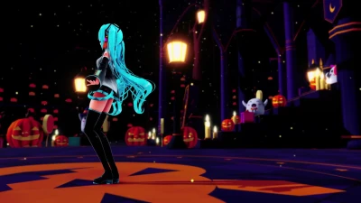 〇ク_Happy Halloween bersama hiyori - Seru Vocaloid MikuMikuDance