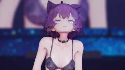 [MMD] Dynamite - Fukuharae Nanaharu with Cat Ears & Blue Eyes
