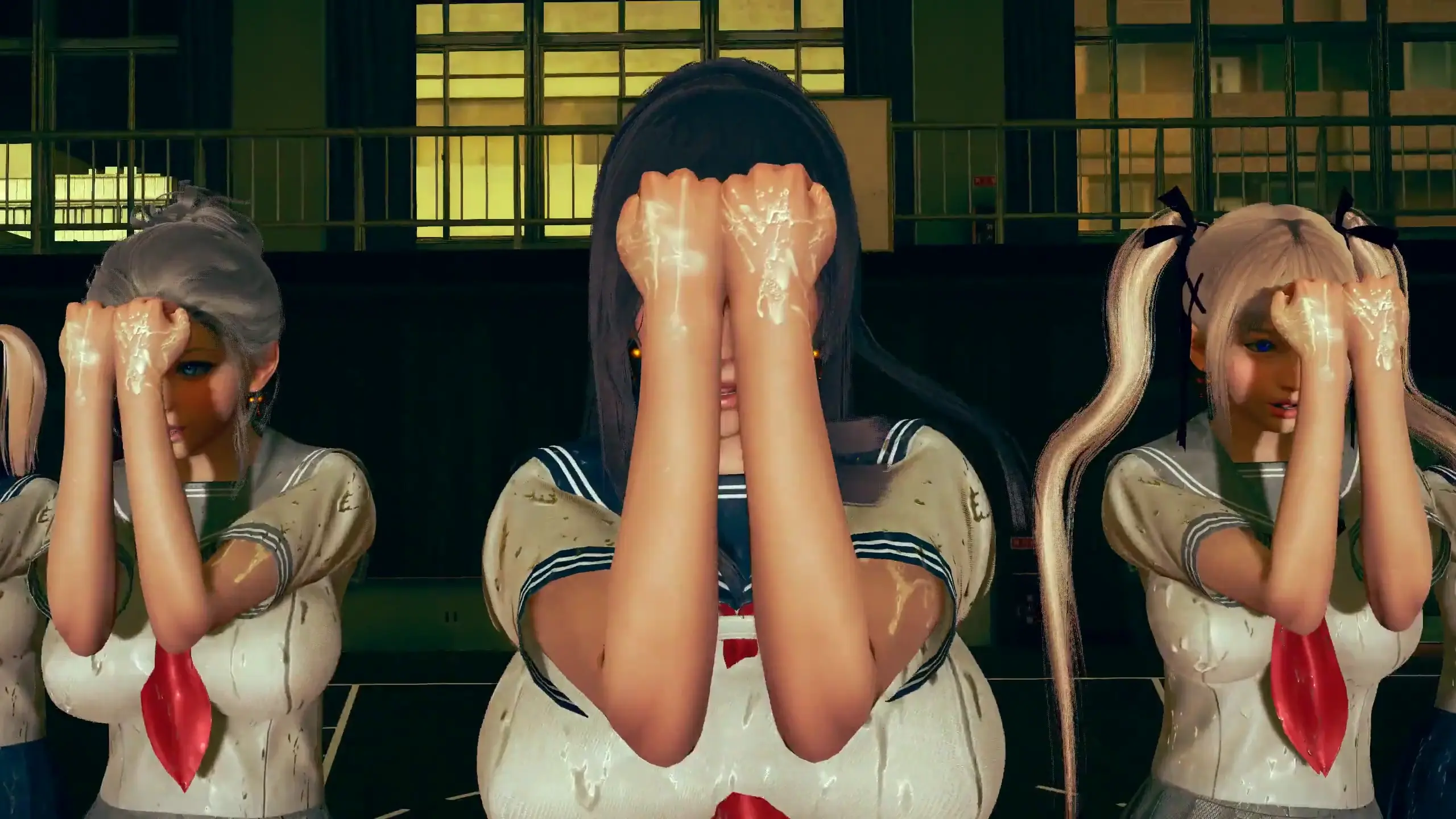 64 ALIEN (Slave) 脱衣Ver. TS Vibrator Dance & School Uniform