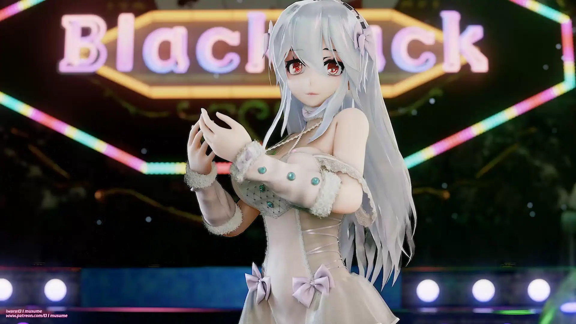 81.Haku-AOA - Heart Attack by 01musume | Blender 3D Hentai