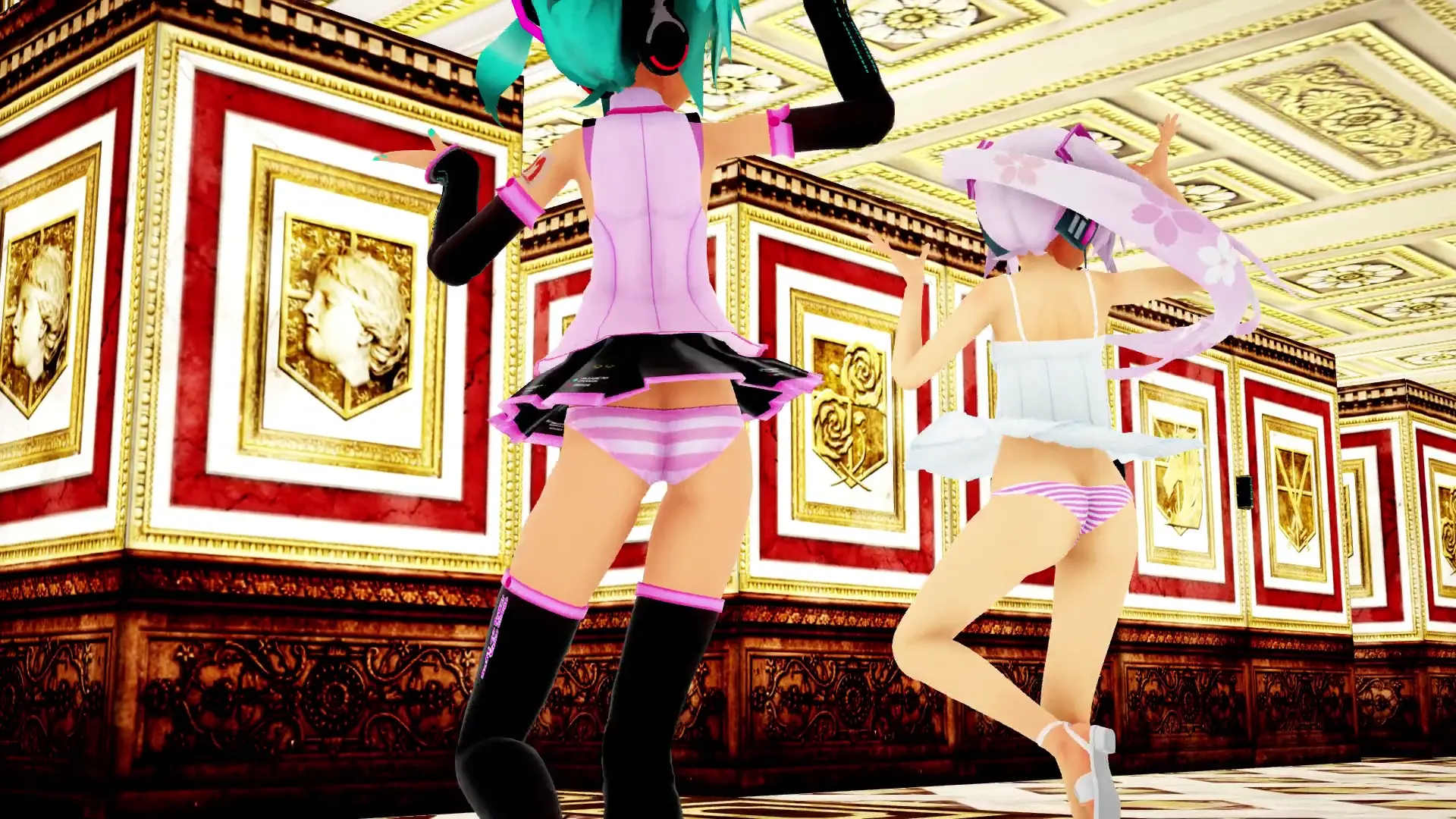 Wakame-chan Transformation: Apimiku & Sakura Apimiku Love Dance Hall