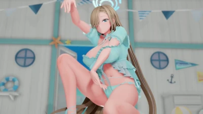 Spit it out (Asuna) – Blue Archive & ZILOlσmlσm MMD เซ็กซี่