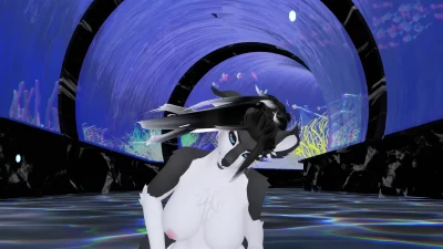 VRChat Furry MMD - DarkWolf en Paradinha Explícito 【R18】1440p 60fps
