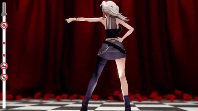 (ReUp) BTN・アイドル kirarinnyowaaa & shishiro_botan สติป MMD เซ็กซี่