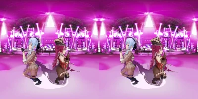 【VR180】sisimrn / ChatterChatter with snuff - Hololive VR Vtuber MMD