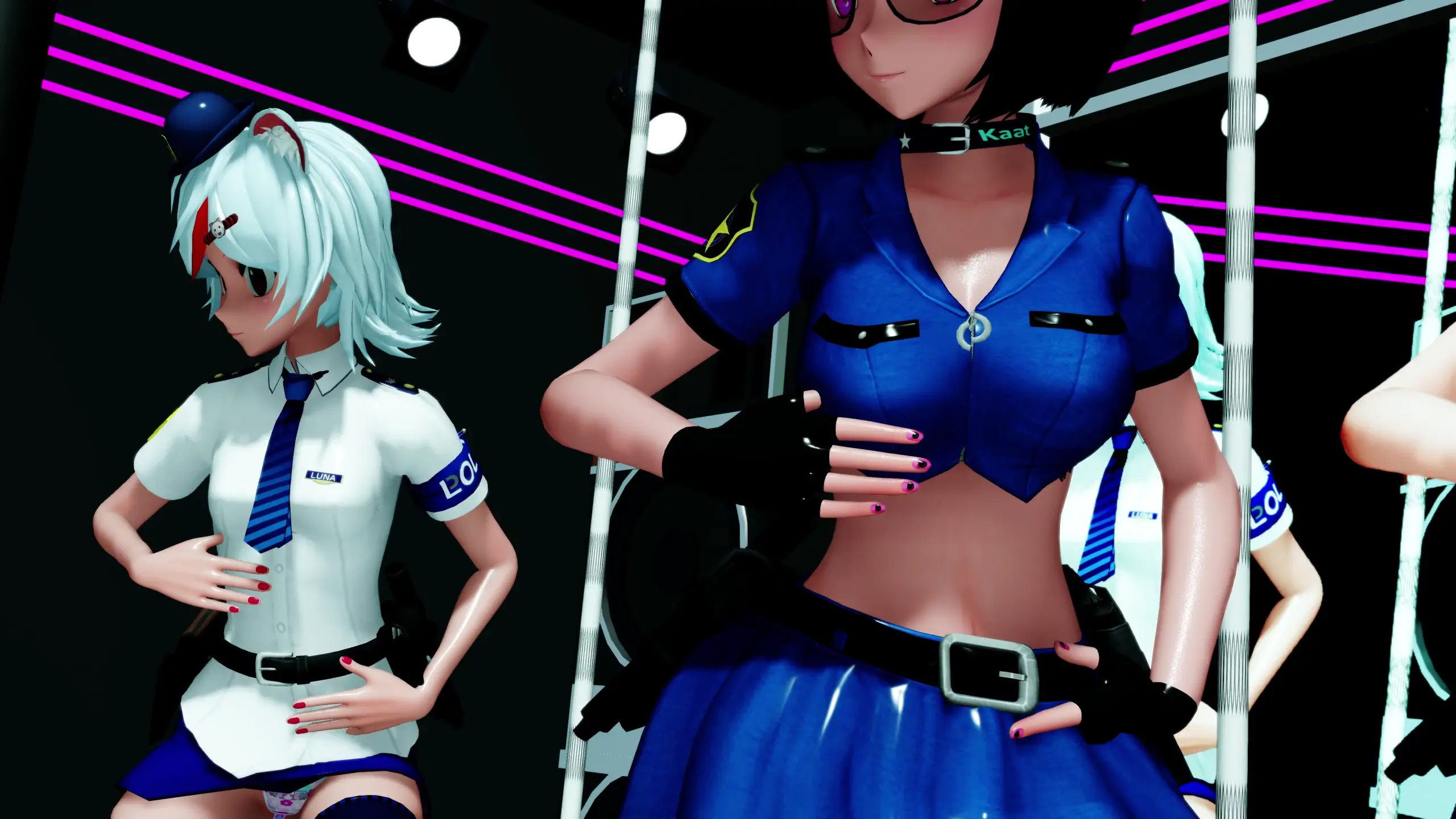 [Ray-Mmd 4K] Express Pole Dance with Luna & Kaat - Motion DL