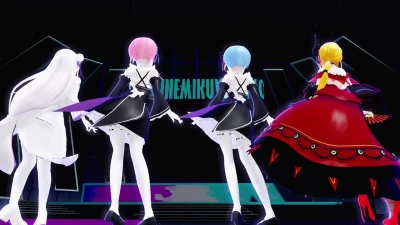 Ghost Dance: Ram, Rem, Emilia y Priscilla Barielle al desnudo