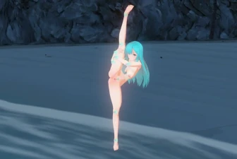 Janus Shows Her Flexibility in 3angella's Bikini Contortion