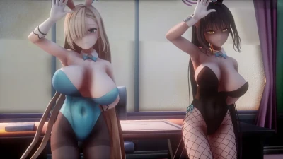 ア○ナ & カ○ン Happy Synthesizer Mix by Lemme | MMD