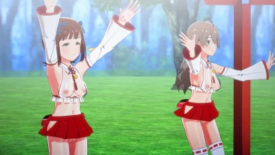 【スタマス】'Thank You!' with XZP in Sexy Miko Costume Remix