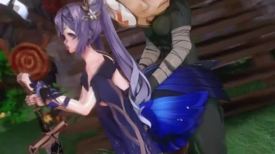 Jun-刻晴战败cg - ซีนเร้าใจ Genshin Impact Koikatsu โดย 盐焗鸡