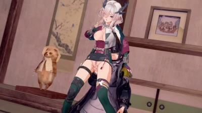 ミ・フ Handjob Explícito Por Trás | calbii@3D動画🔞 arknights_endfield Koikatsu