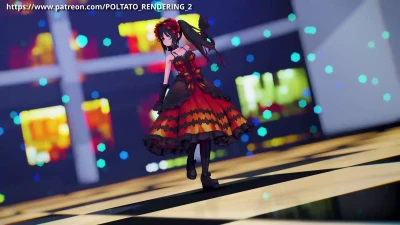 MMD約會大作戰 時崎狂三Gokuraku Jodo舞蹈表演