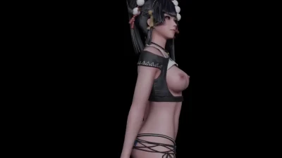 Nyotengu sensual DOAXVV en Blender por likeRuRu, ¡mira ya!