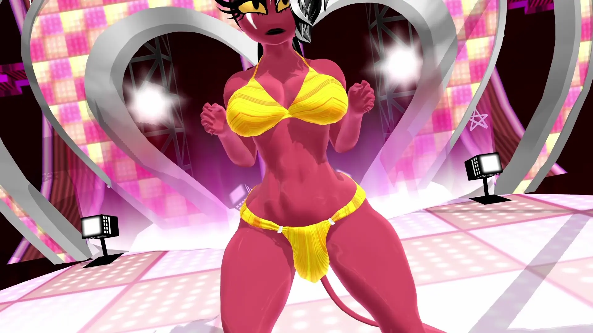 Sallie May MMD: Dynamic Hip Swing Dance with Big Assets