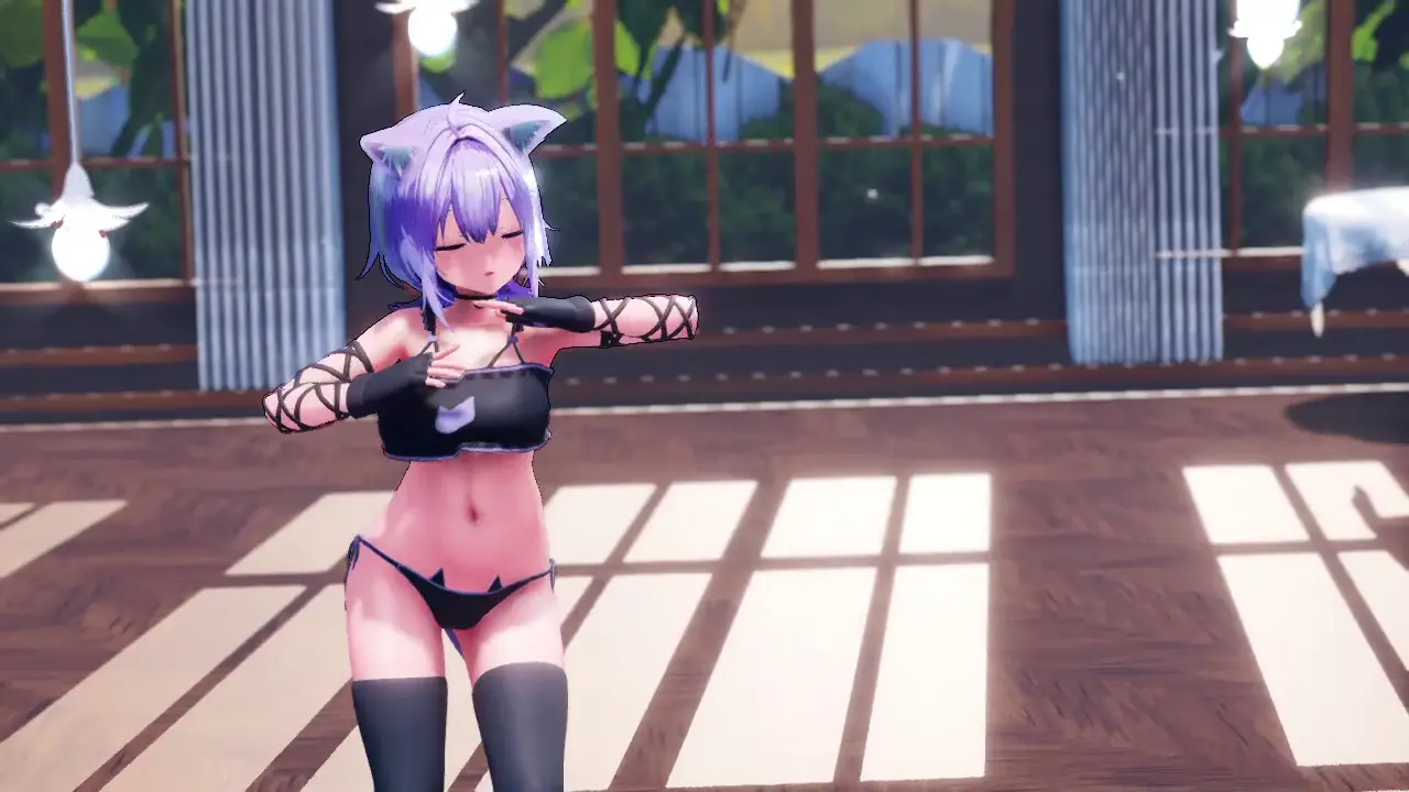 惑星ループ Dança Impactante de DEMA🐣 | Nekomata Okayu VTuber MMD