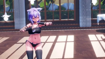 惑星ループ Tarian Seksi DEMA🐣 | Nekomata Okayu VTuber MMD Hits