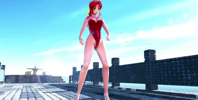 【東方MMD】Nya-mmd's Leotard Meiling Performs New Thang Dance