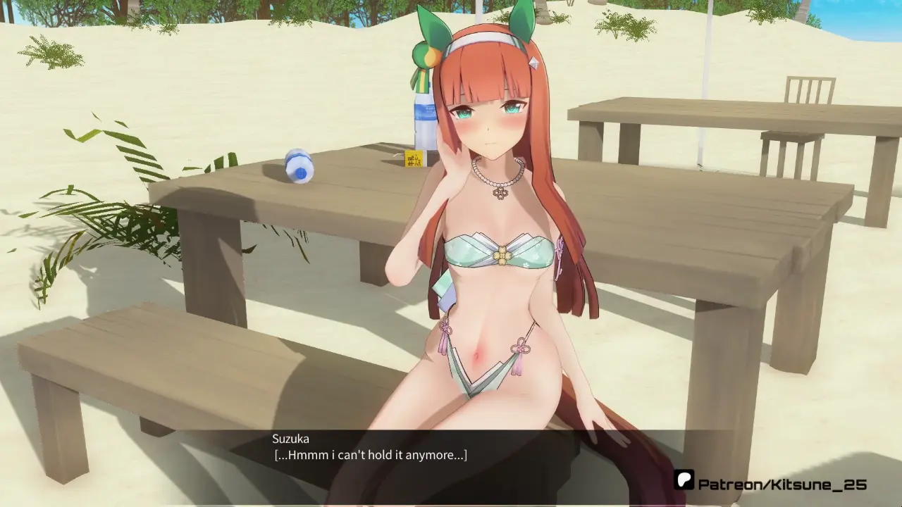 [Uma Musume] Silence Suzuka en la playa - umapyoi completo 3D Koikatsu