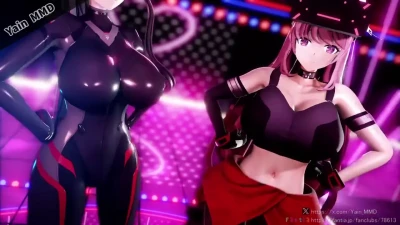 【MMD R-18】Yain на пределе ver1 | Blue Archive откровенно