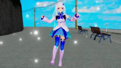 【再】Lize_helesta & Ciel(新) Masturbation Catch the Wave Mikumikudance