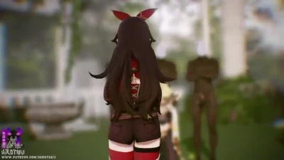 Amber Genshin Impact Rescue Mission - MMDHirotaku NSFW Short