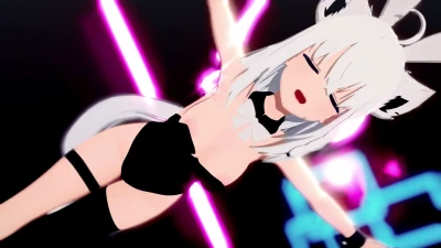 【MMD】Sumérgete en Rabbit Hole con Shirakami Fubuki y Mofumofu Melonpan