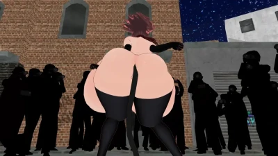 Busty Saratoga Catgirl JNS18 Dance by CONTIO | Huge Breasts & Ass