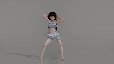 泠鸢yousa - shake it with dwtnb | Blender 3D Hentai