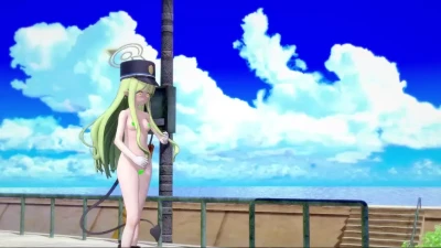 [Blue Archive] ฮิคาริและโนโซมิ Shupogaki – สนุก Koikatsu 3D เซ็กซี่