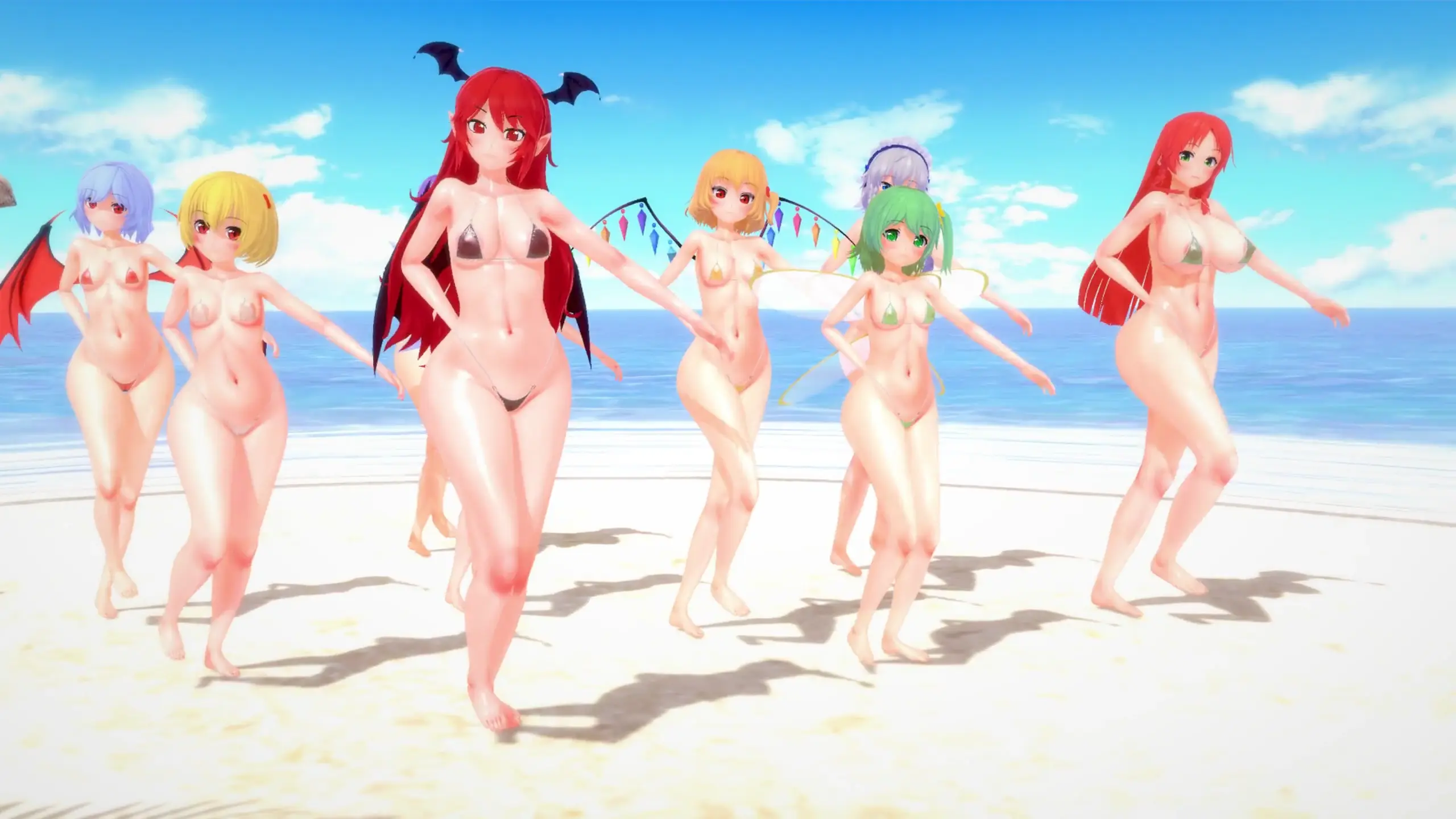 Ex13’s Touhou: Personagens em Biquínis Transparentes, Poderosas e Sedutoras!
