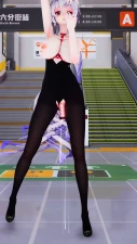 [Haku]❤Yowane Haku Exposes Herself at Midnight Subway - Naughty Dance