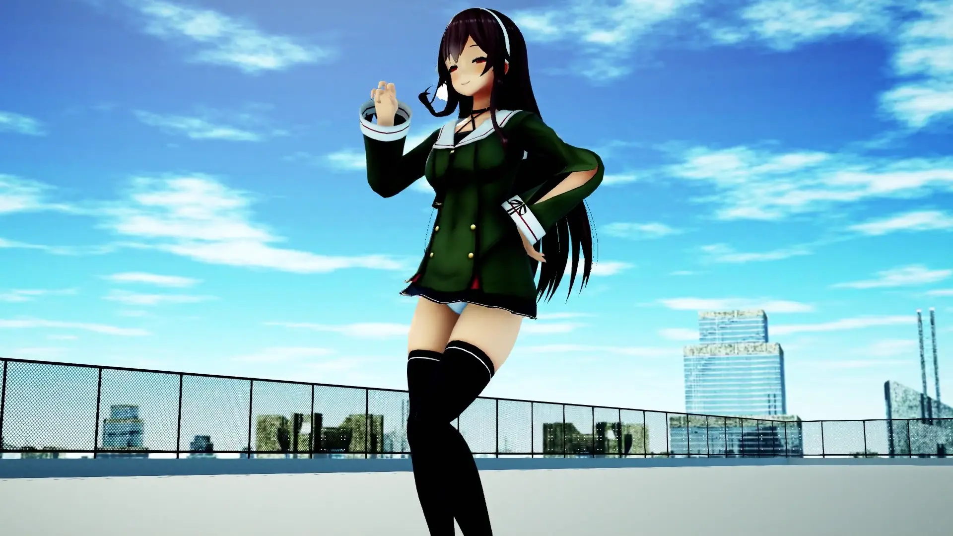 Wakame-chan เปลี่ยนร่างกับ Yaezawa Natori ใน Ai Kotoba IV vtuber MMD