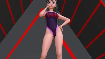 Goth Gal Chloe MMD: Bikini e Tatuagens no Blackrose Resort