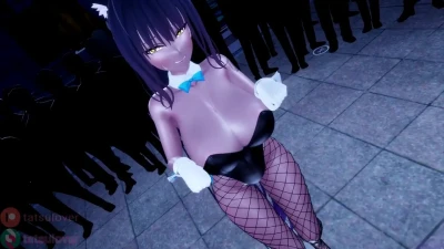 【R-18 MMD】アスナ＆カリンのサッドキャットダンス／魅惑のストリップ