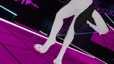 VRChat Furry MMD - DarkWolf 神秘裸露 1440p 60fps【R18】
