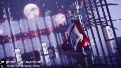 (Wuthering Waves) Hiyuki - Gokuraku Jodo 性感脫衣舞 MMD 表演