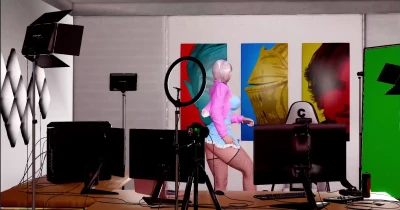 VN進捗＃21：ルナシルバー（花） - MMDチョコレートクリームダンス