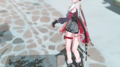 Danjin - はぐ | TXT009 Nude Publik dan Gelombang Wuthering MMD