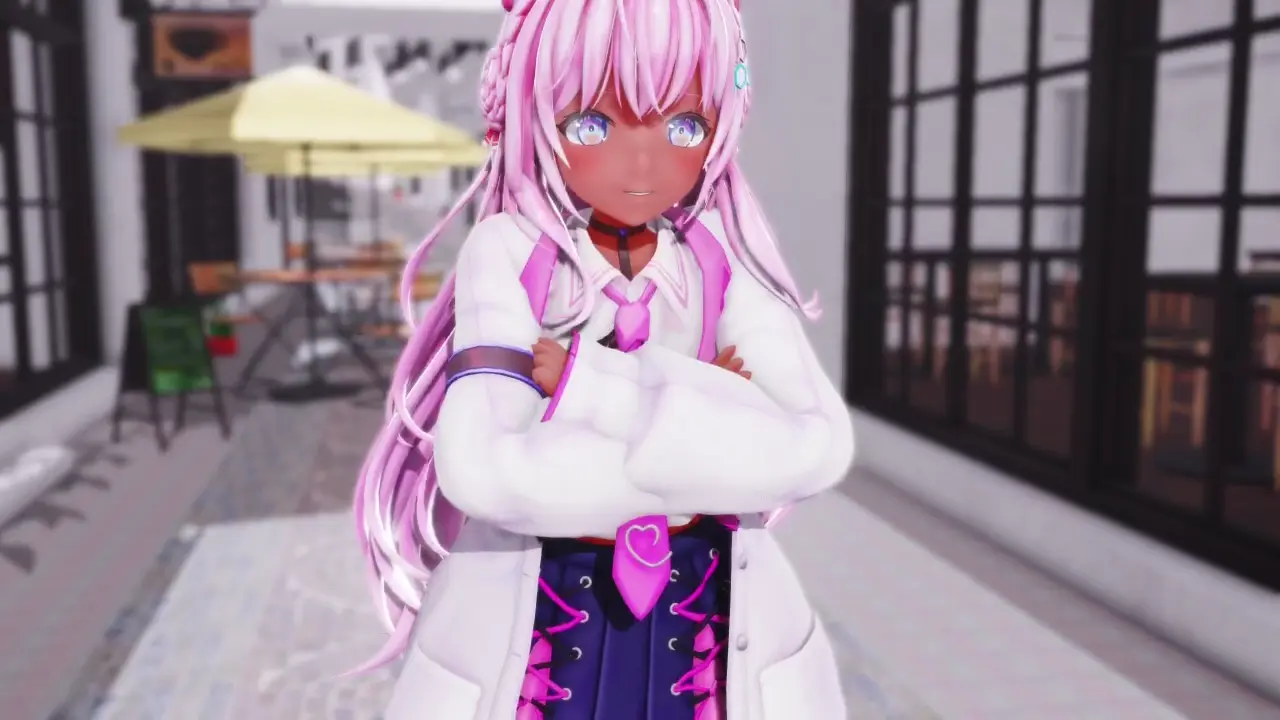 【褐色おもちゃ差分】おねがいだーりん 博衣こ〇り VTuberストリップ MMD