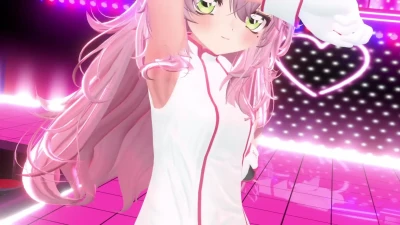 [MMD World] くらうね 穿著貧乳護士服跳HiFi Raver舞 VRChat角色